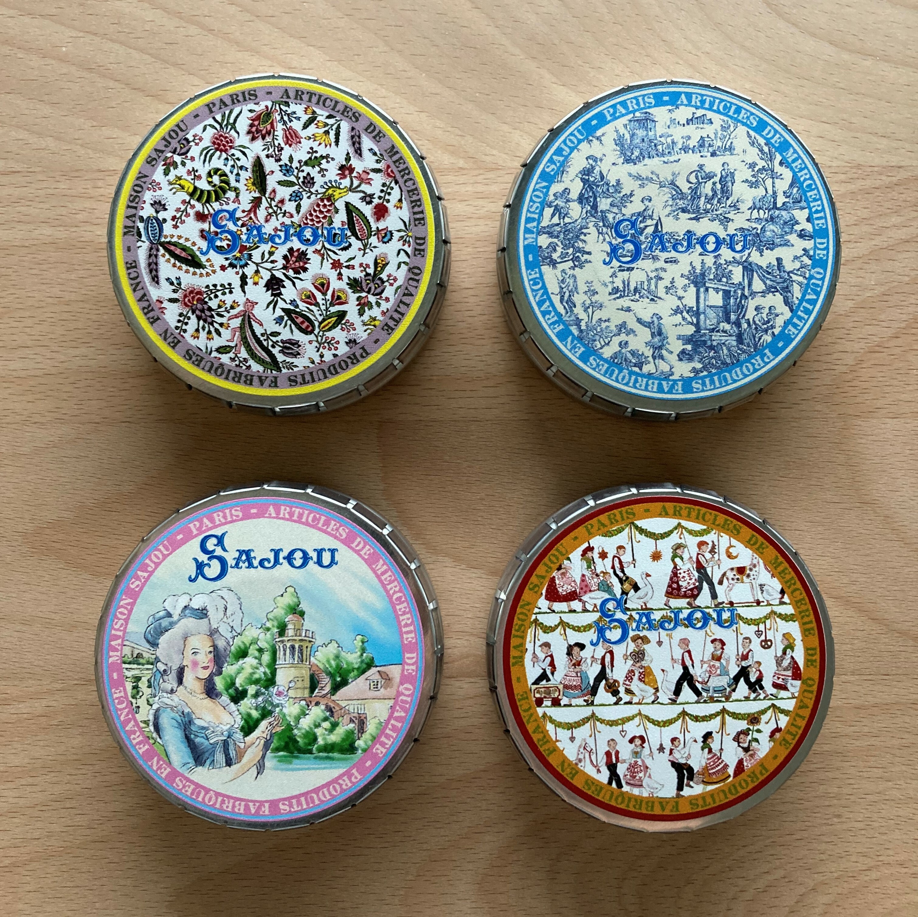 [Maison SAJOU] 按壓圓鐵盒