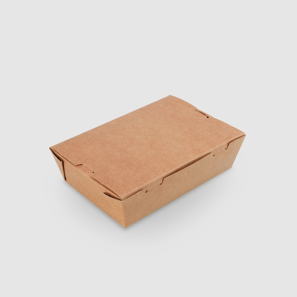 牛皮紙自扣餐盒 700ml 3號