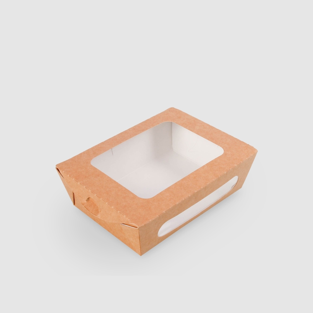 牛卡紙開窗沙拉盒 760ml 1號