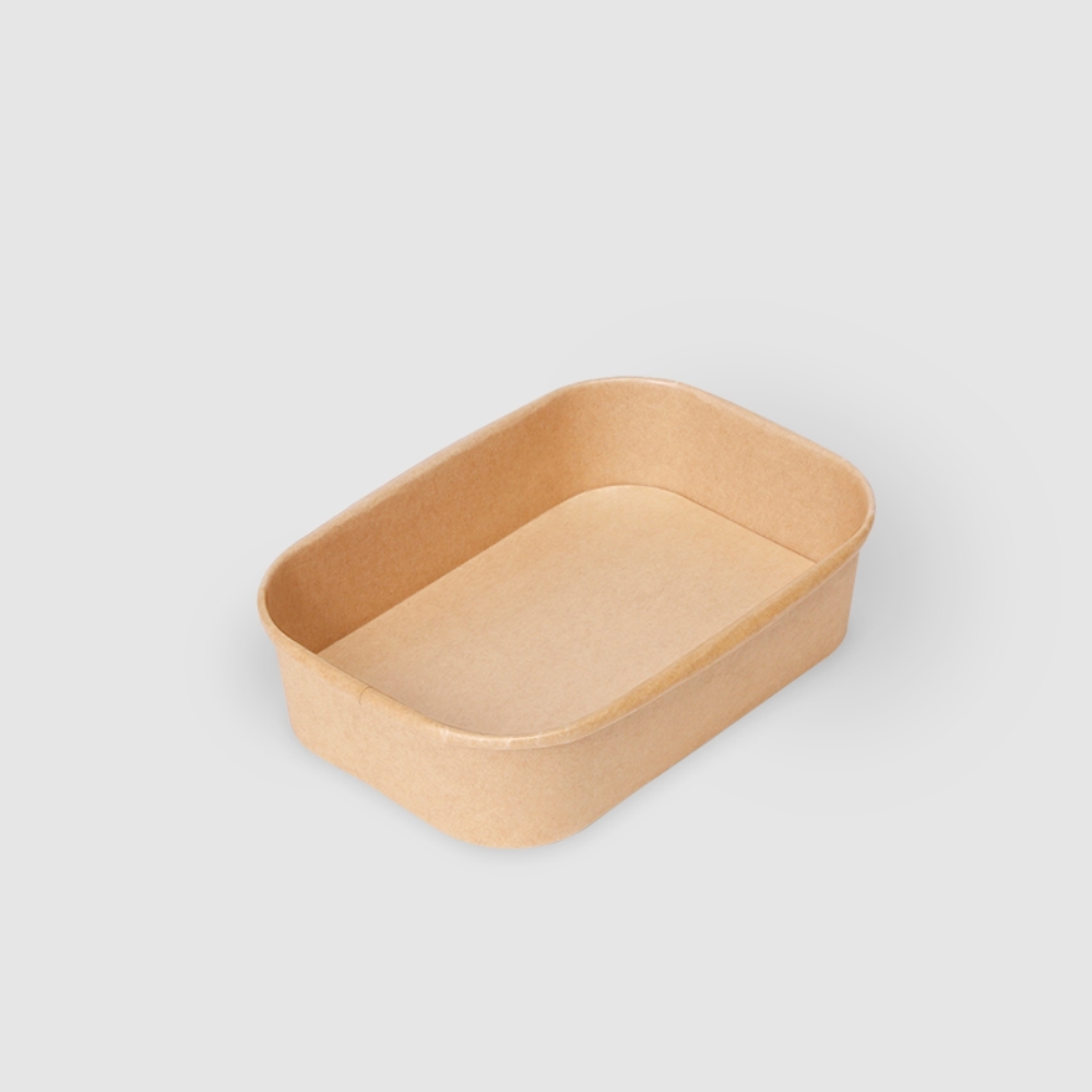 牛皮紙長方形碗 500ml 1號