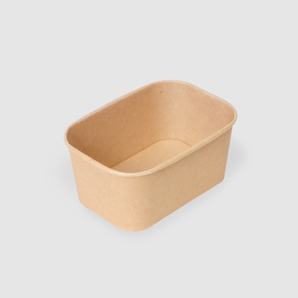 牛皮紙長方形碗 1000ml 3號