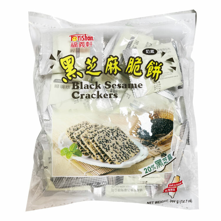 【福義軒】黑芝麻脆餅 1袋 320g  ~ 來自嘉義最夯食品名店！排隊人氣商品！