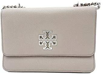 [S] TORY BURCH BRITTEN ADJUSTABLE SHOULDER BAG,FRENCH GREY, 67292-036 (STB81)