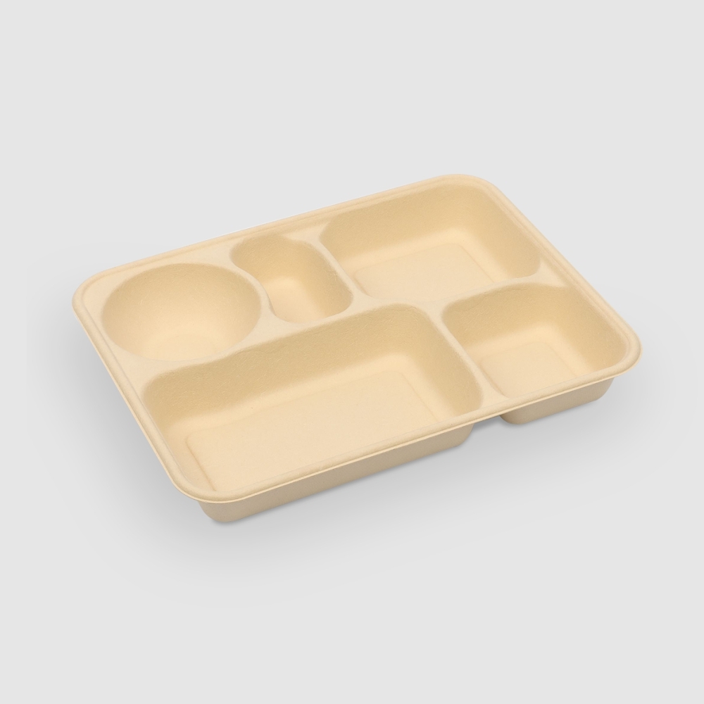 植纖餐盒 五分格 1500ml 5號