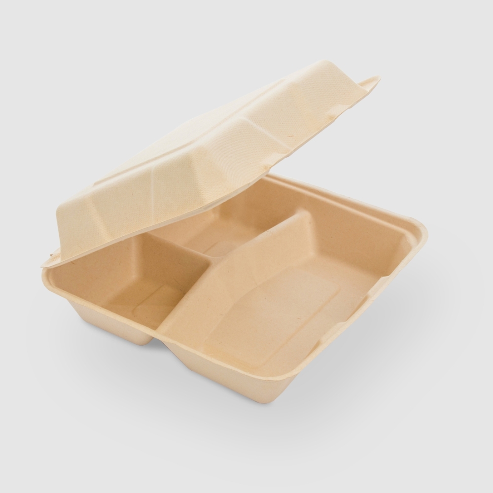 植纖連體餐盒 三分格 12號