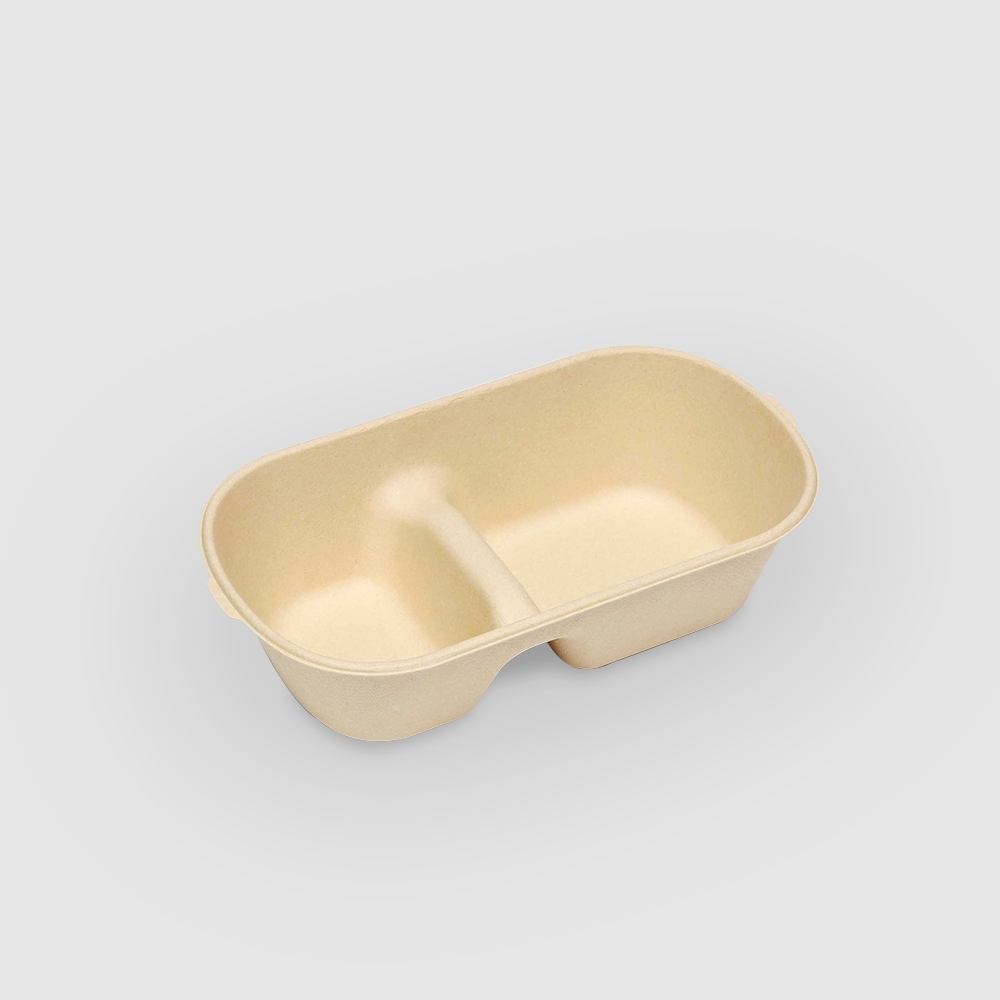 植纖餐盒 二分格 1000ml 23號