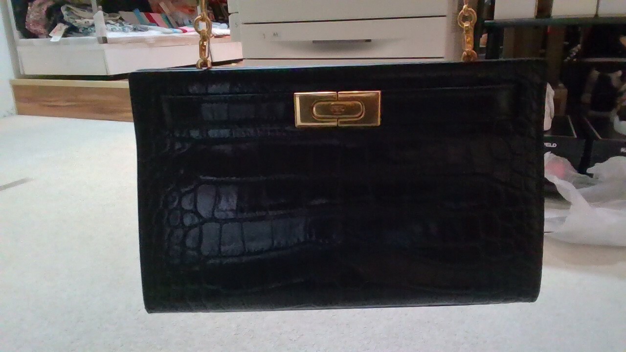 [S] TORY BURCH LEE RADZIWILL EMBOSSED, BLACK 001, 75312-001 (STB89)