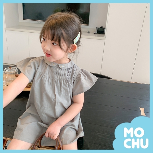 刺繡小領口連衣裙(兩色)