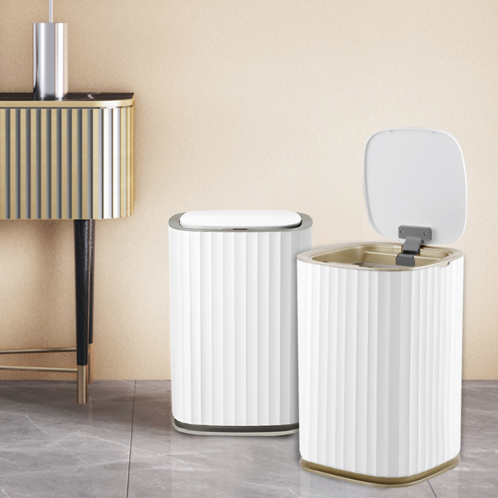 【美國ELPHECO】自動除臭感應垃圾桶  ELPH5911(13公升) 金/銀