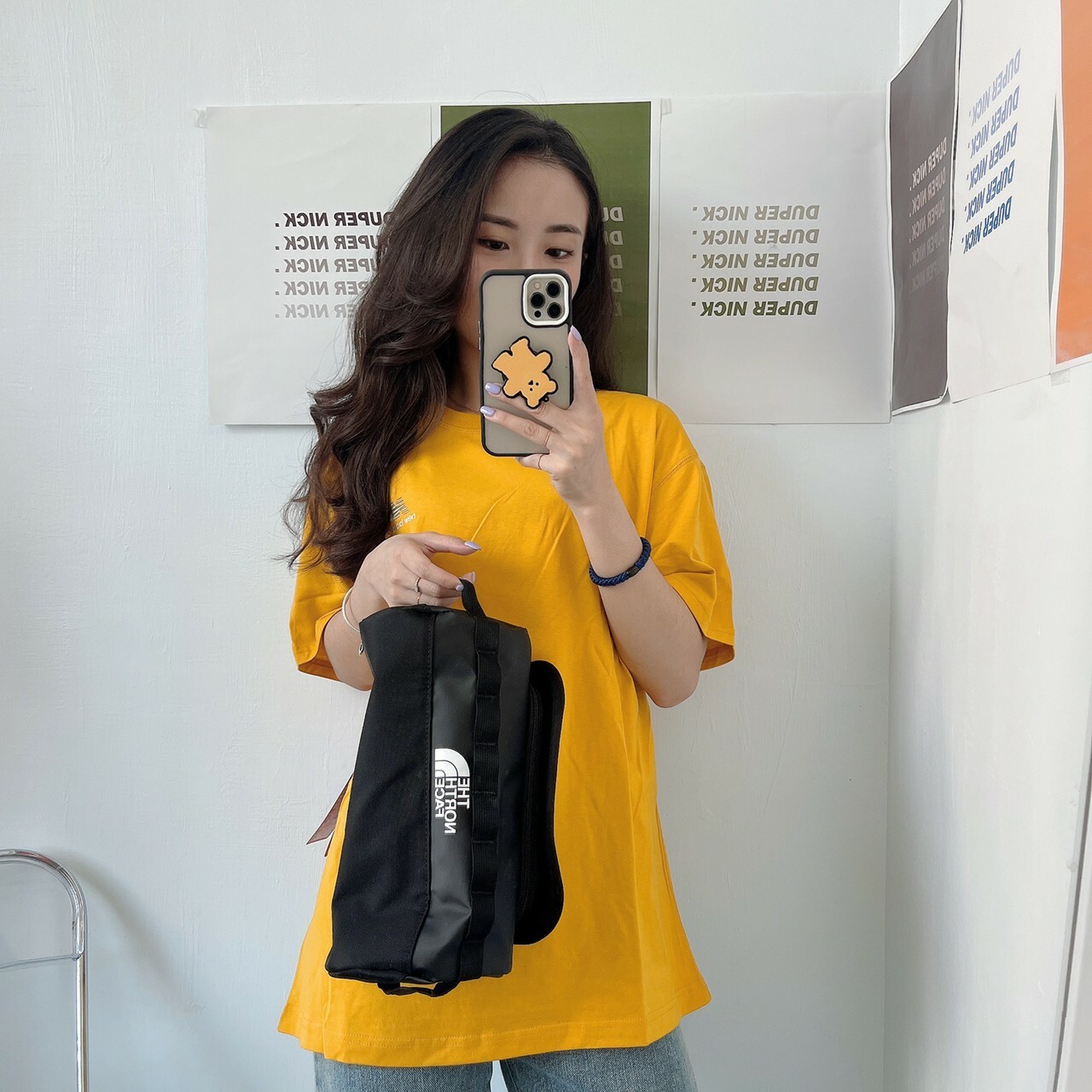 THE NORTH FACE 掀蓋 圓筒 手提包