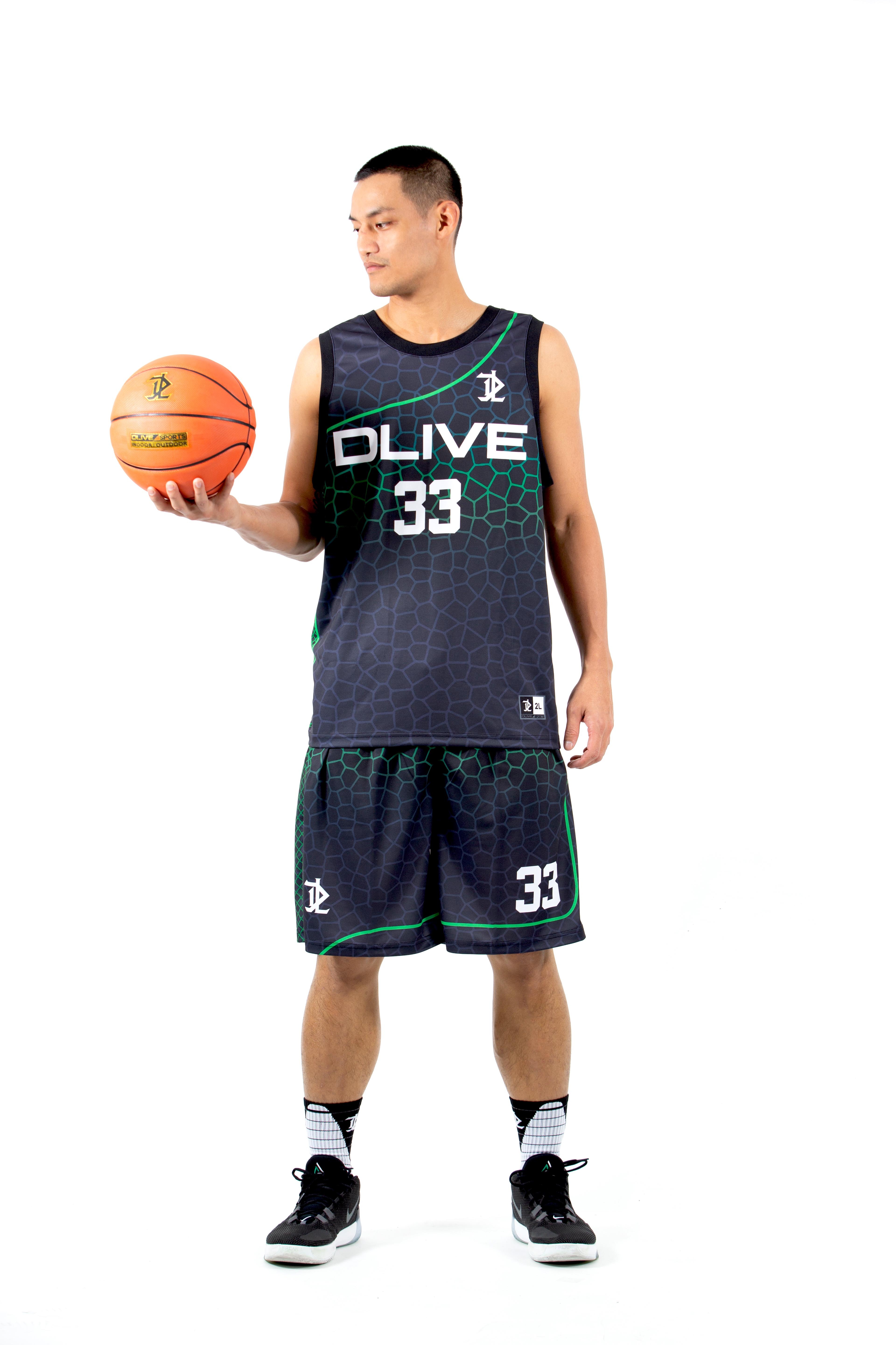 單面昇華圓領籃球服 - 毒蟒