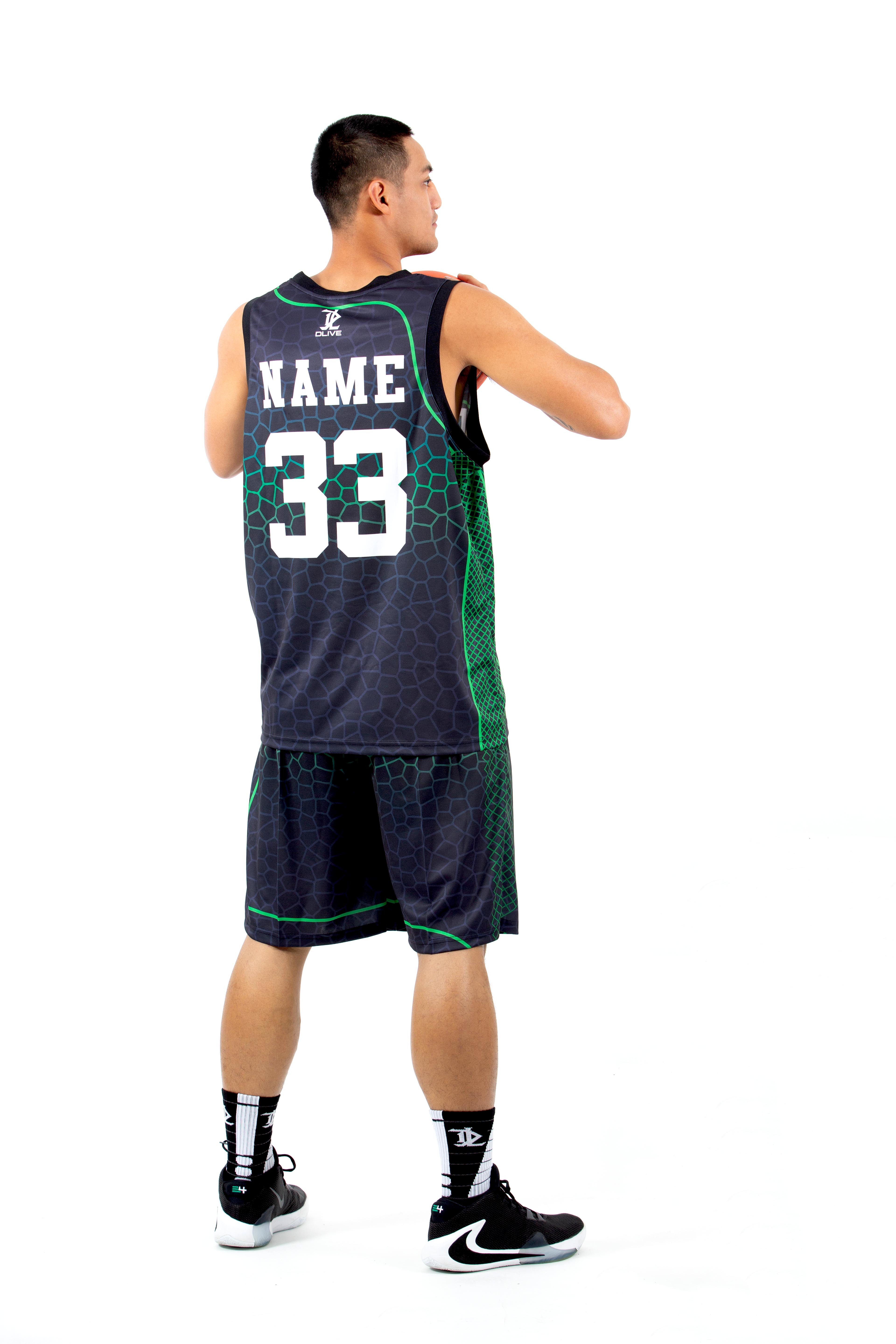 單面昇華圓領籃球服 - 毒蟒