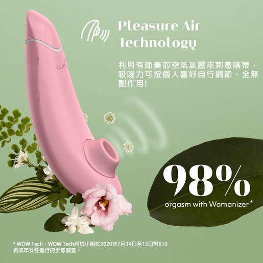 Womanizer Premium Eco環境友善陰蒂吸啜器 ( FSC認証 可全回收/降解 Smart Silence功能 十二段吸力 兩年保用)
