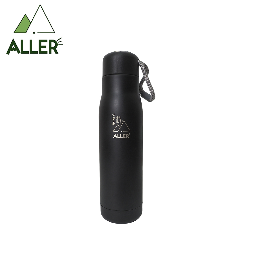 ALLER 勇敢追夢聯名保溫瓶 550ml (黑) 雙層真空/保溫保冷/304不鏽鋼 52CBA96469