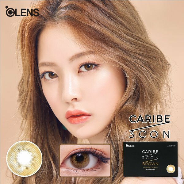 OLENS CARIBE 1 month 月抛棄隱形眼鏡｜每盒2片 (月拋)(Gray / Pink. / Brown)