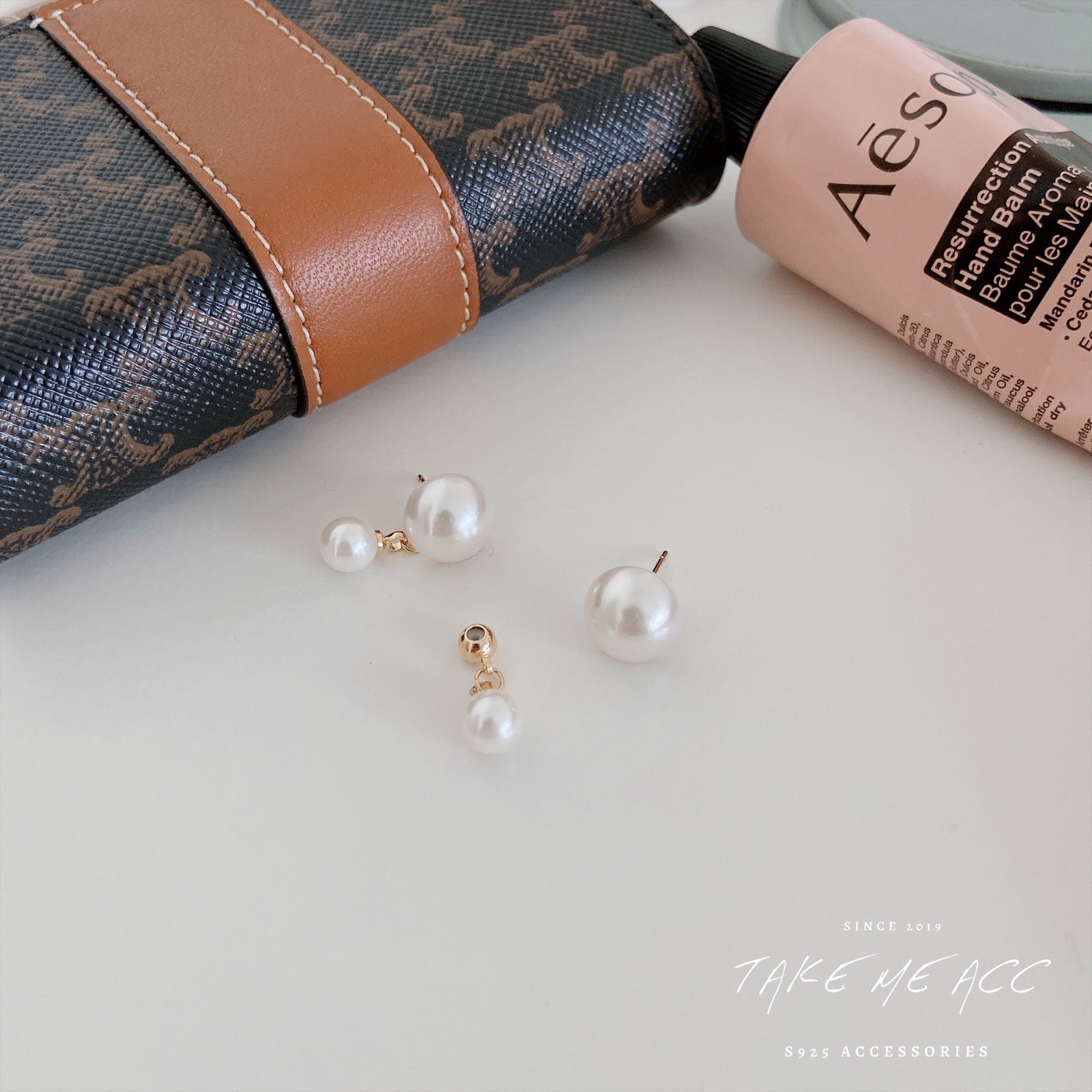 相擁｜純銀針耳環