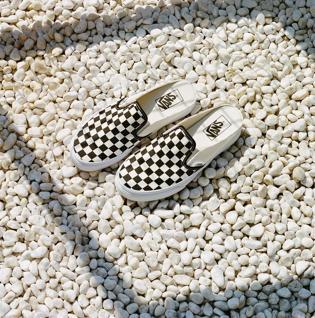 Vans Classic Slip On Mule " Checkerboard Black " 棋盤格米白 懶人鞋 女款  VN0004KETO1 [台灣現貨]