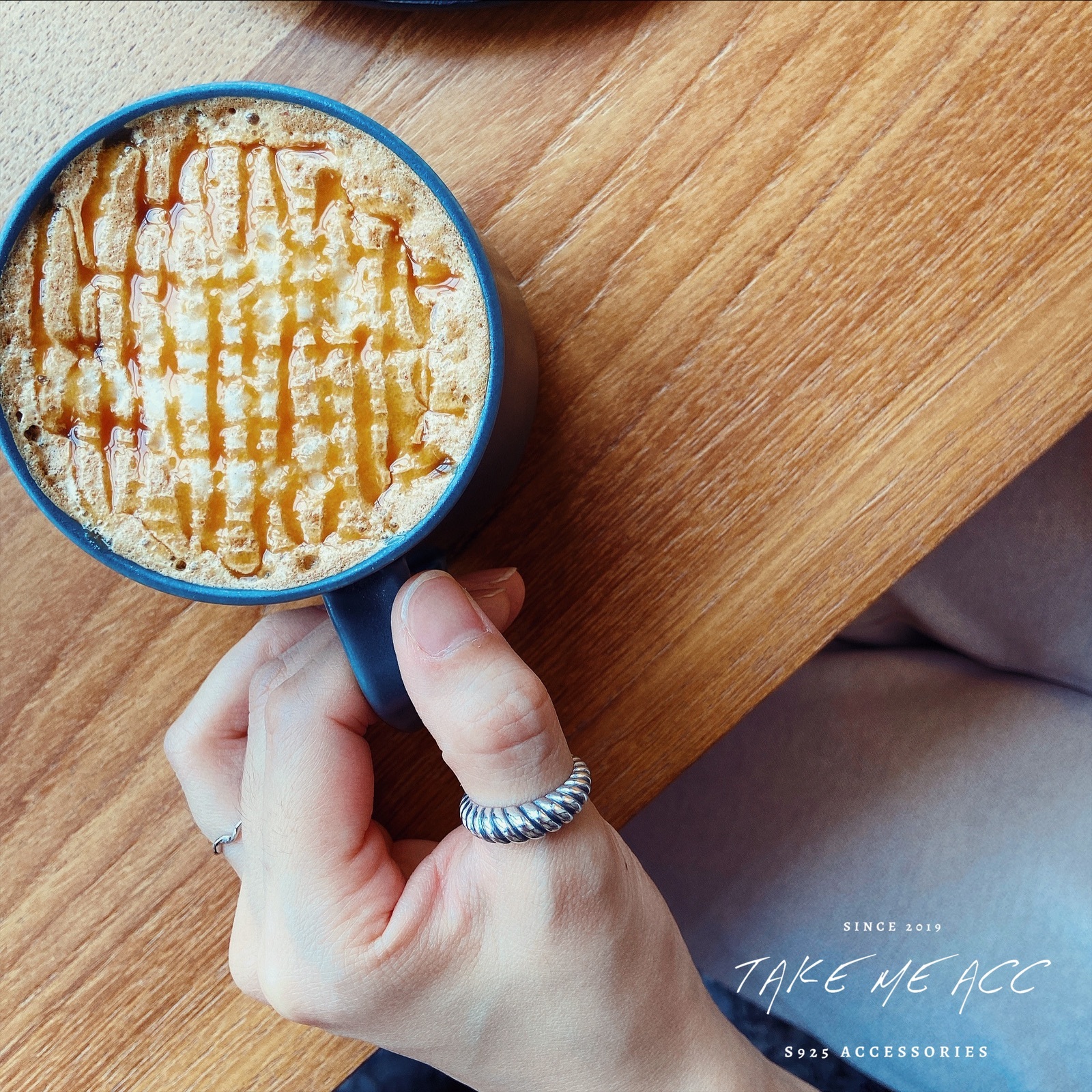 大旋轉麻花｜純銀戒指