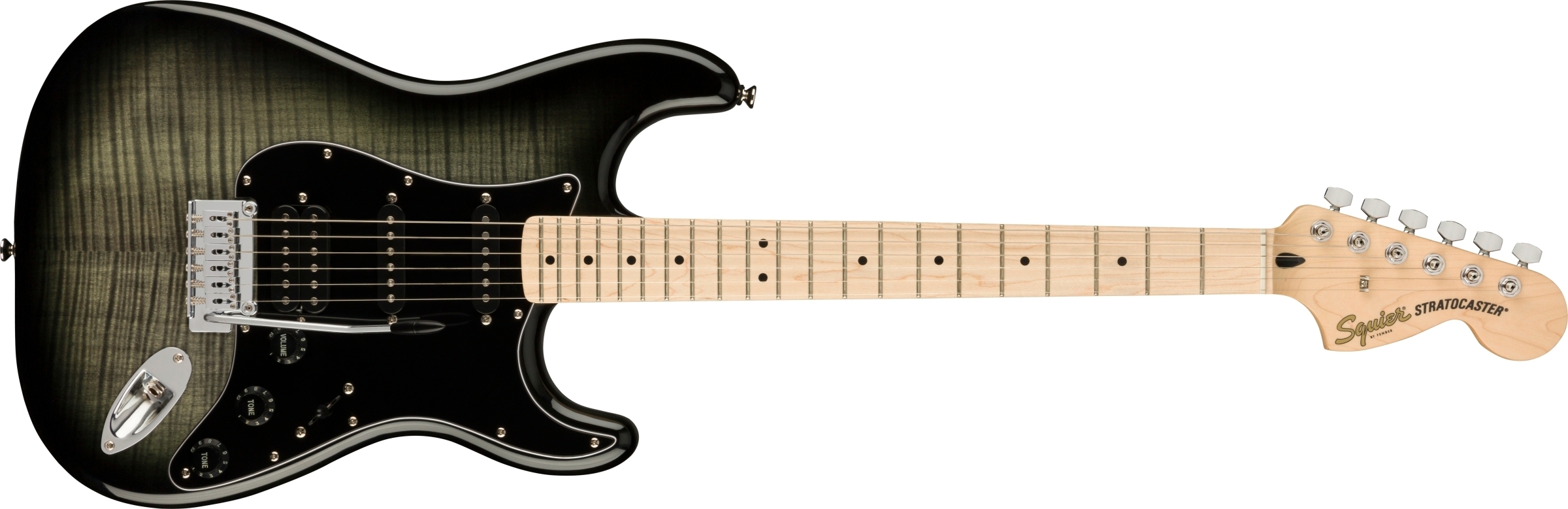 Squier Squier 電吉他 Affinity 系列 Stratocaster FMT HSS 黑色虎紋 — 三峽吉他 / Bass