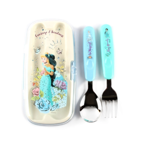 韓國直送 Disney公主系列兒童餐具連盒