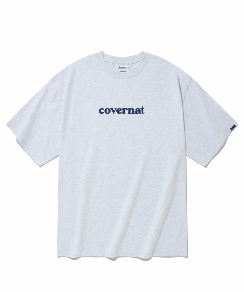 COVERNAT  藍字Logo  T恤 短袖 灰色