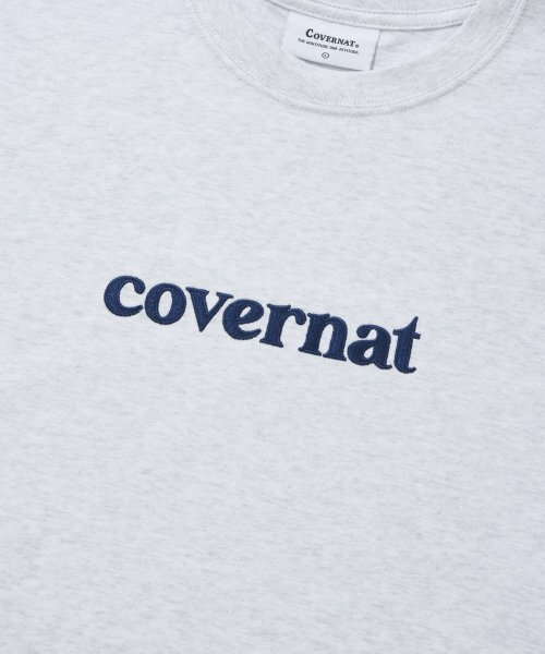 COVERNAT  藍字Logo  T恤 短袖 灰色