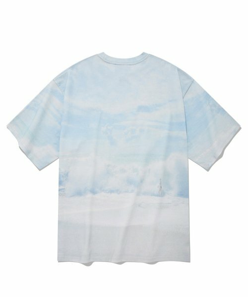 COVERNAT   雲彩渲染 T恤 短袖 白色