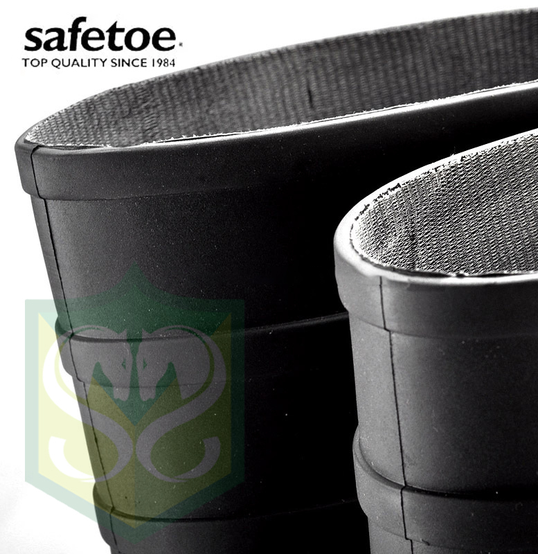 SAFETOE S5R W-6038 Waterproof Rubber Gum Boots (S5 SRC) (Black)
