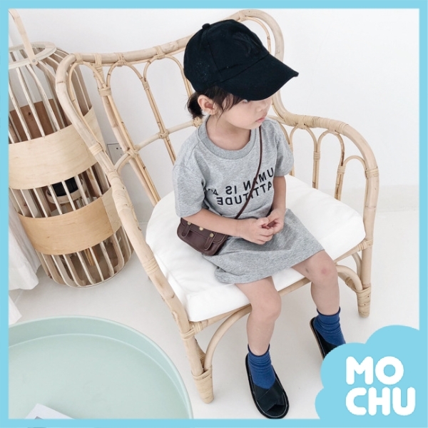 蝴蝶結開衩連衣裙(四色)