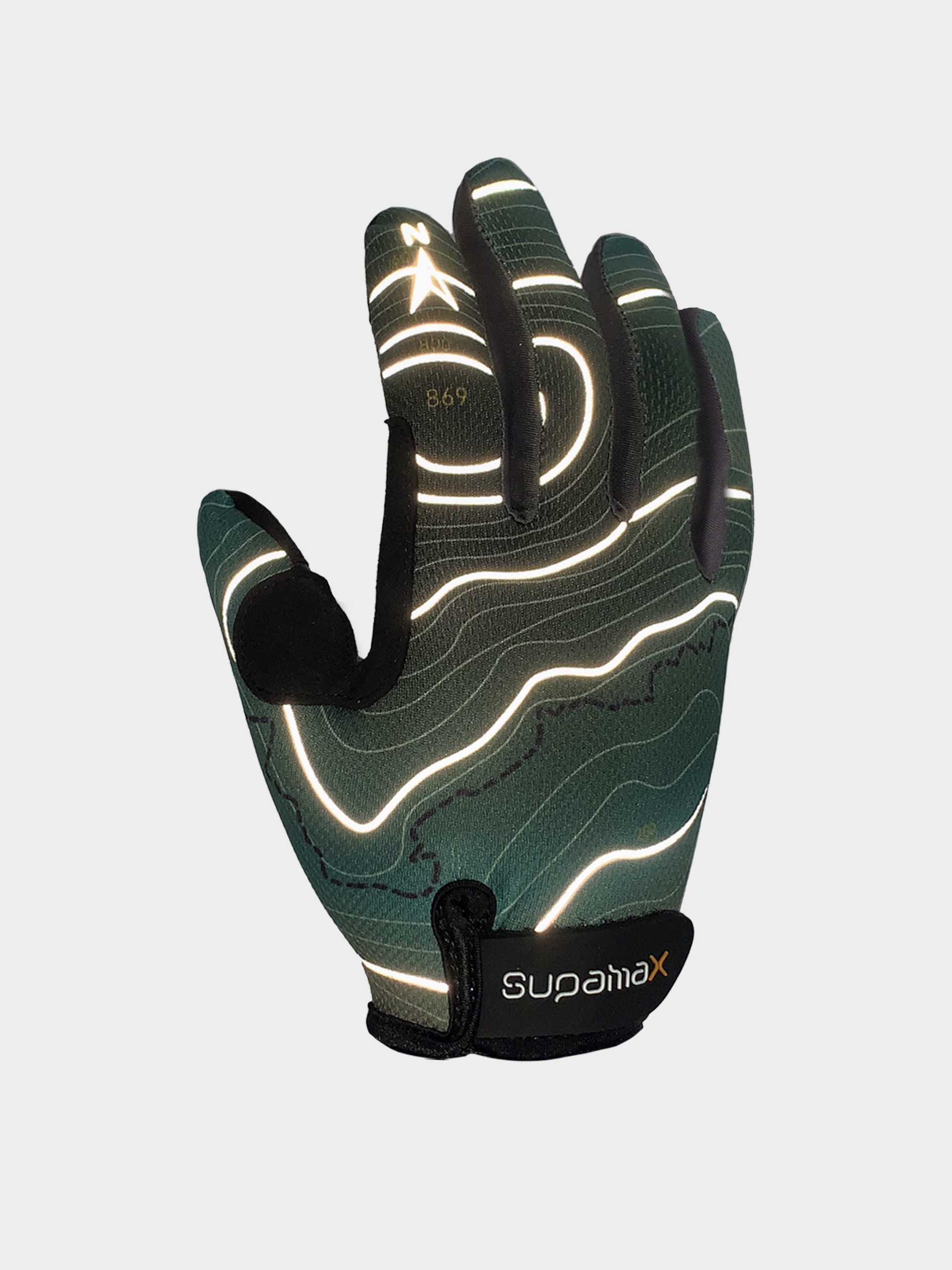Mapping Full Finger Hiking Glove with Buckle