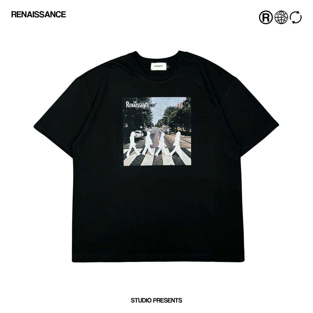 RENAISSANCE 披頭四 經典專輯封面 鏤空人像 短袖 T “ THE BEATLES TEE “