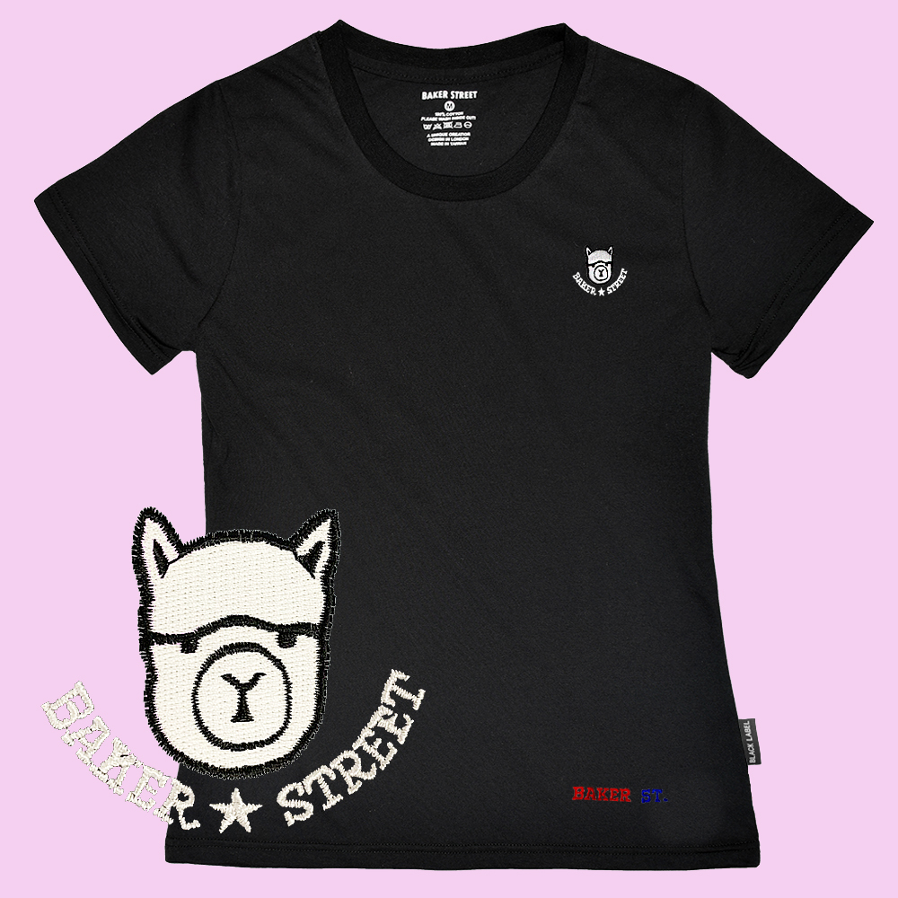 BKST Alpaca 黑標系列 羊駝星星 刺繡 女版短袖T恤
