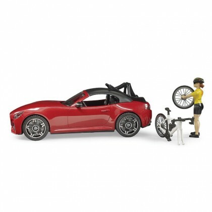 Bruder Roadster With Racing Bicycle And Cyclist BRU03485
