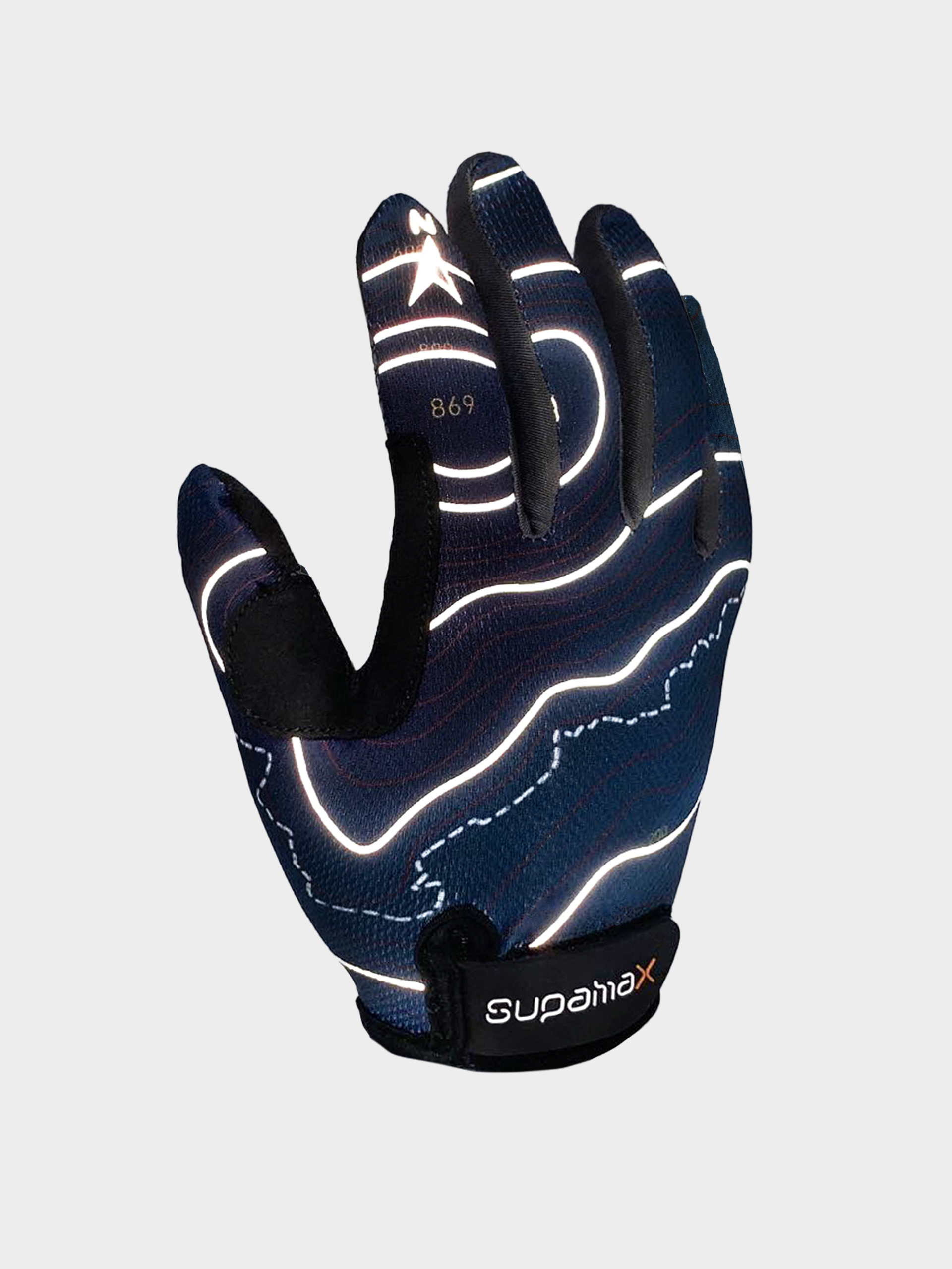 Mapping Full Finger Hiking Glove with Buckle
