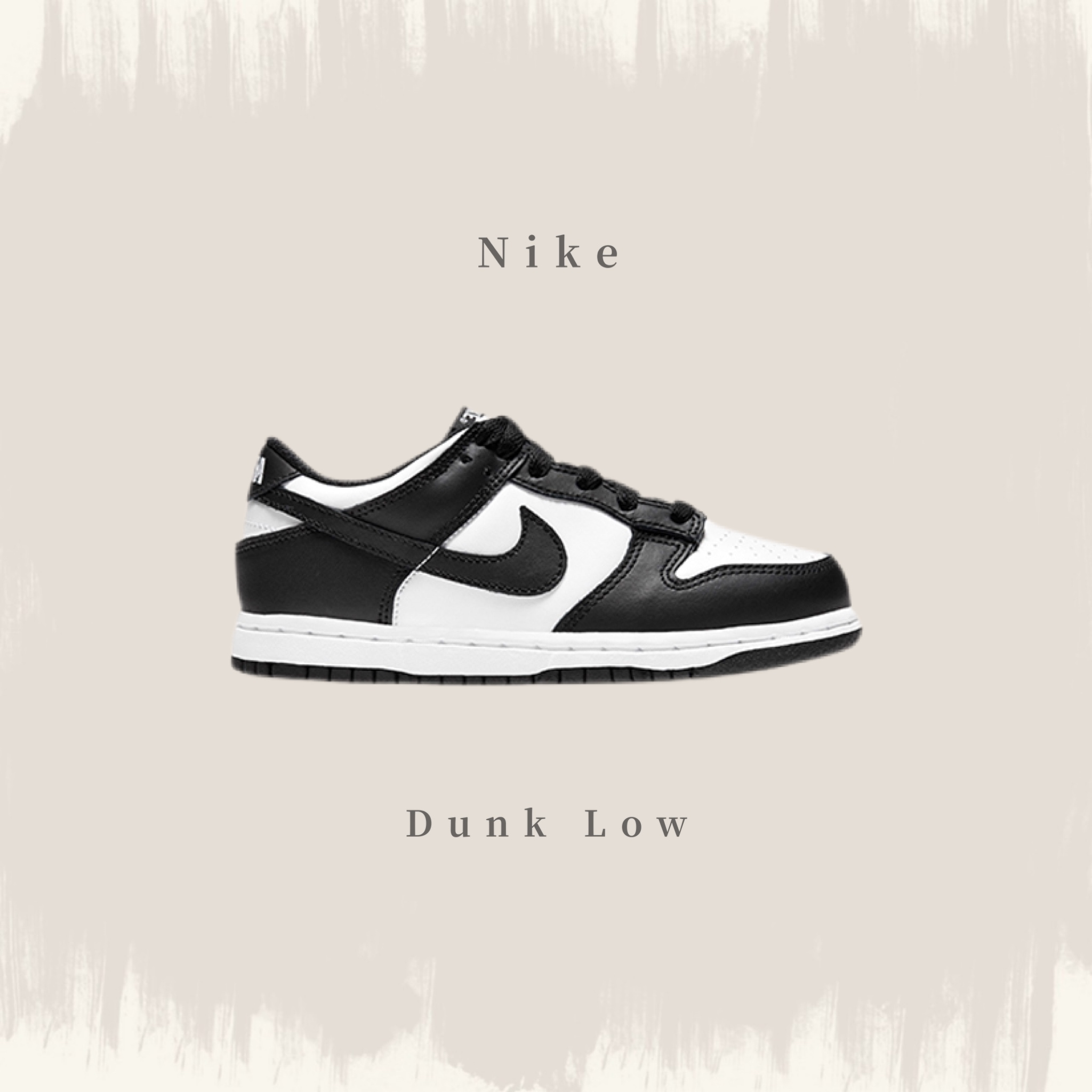 NIKE DUNK LOW 童鞋熊貓黑白全新正品CW1588-100