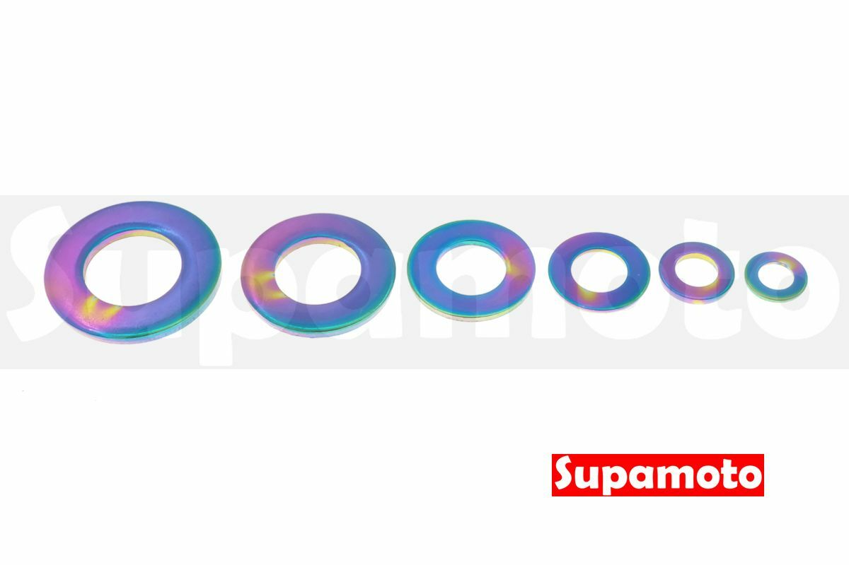 -Supamoto- 彩色 墊片 螺絲 內六角 華司 彩鈦 燒鈦 不鏽鋼 白鐵 M6 M8 M10 M12 M14