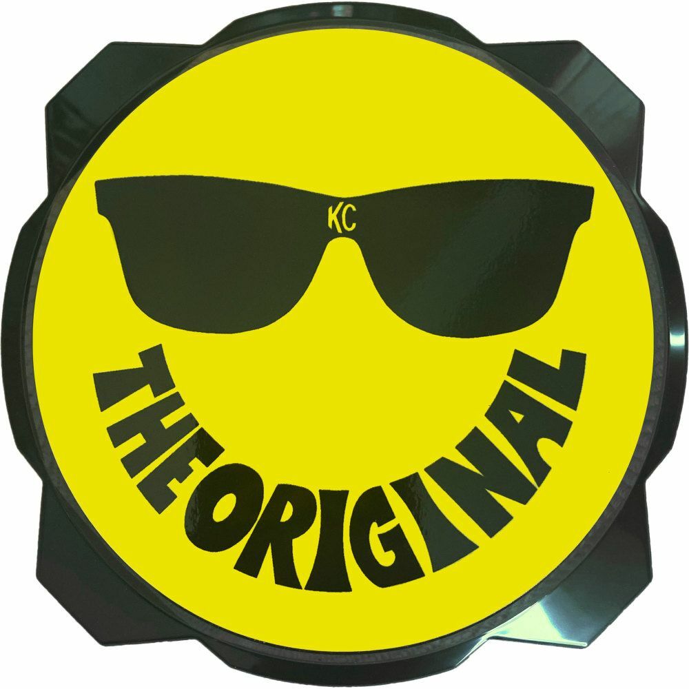 6" Pro6 Gravity® Light cover - 50th Anniversary Smiley Face- Yellow / Black KC Logo