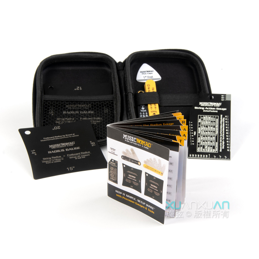 MusicNomad MusicNomad MN604 弦距寶盒 專業級吉他弦距測量工具6件組 第 3 張圖片｜三峽配件 / 週邊