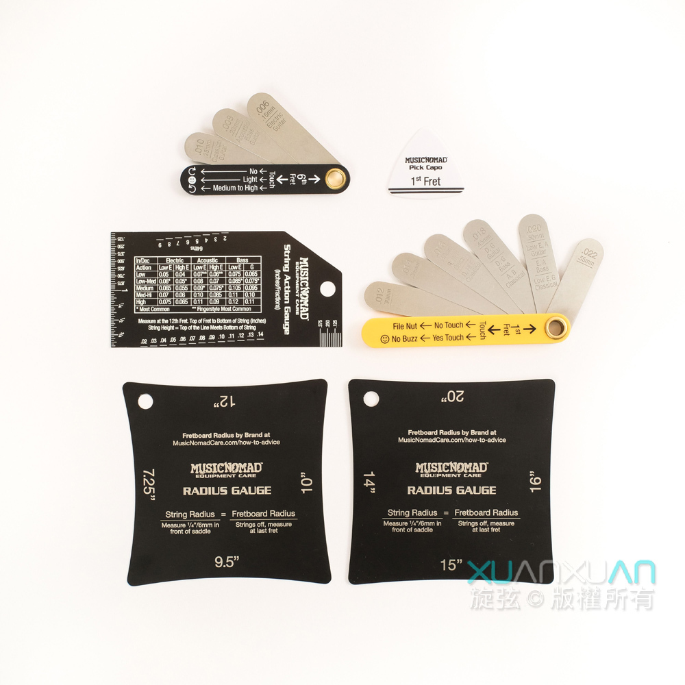 MusicNomad MusicNomad MN604 弦距寶盒 專業級吉他弦距測量工具6件組 第 4 張圖片｜三峽配件 / 週邊
