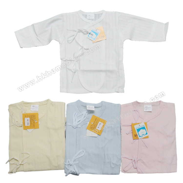 Koma Land: 嬰兒素色通花孖襟和尚袍 BE1708