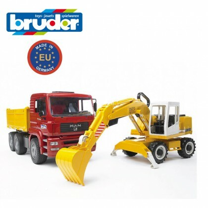 Bruder MAN TGA Construction Truck With Liebherr Excavator BRU02751