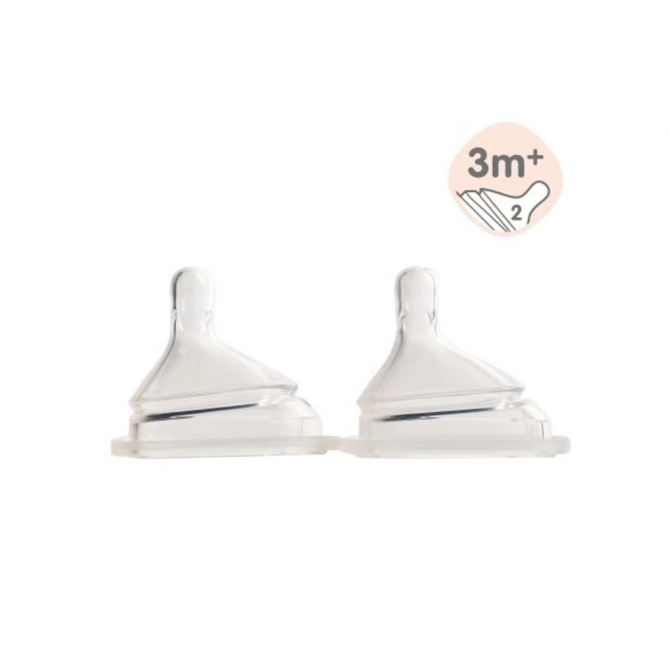 Hegen - 防脹氣智慧奶嘴 (中速，2個裝)