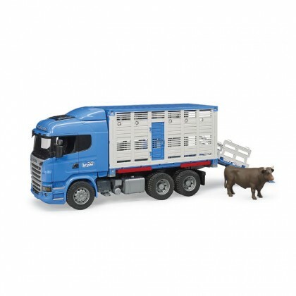 Bruder Scania R-Series Livestock Transporter With One Cow BRU03549