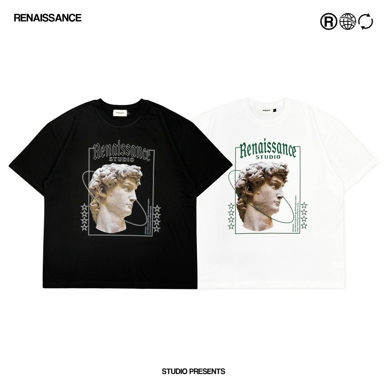RENAISSANCE 大衛頭像 字體Logo 短袖 T MICHELANGELO’S DAVID TEE