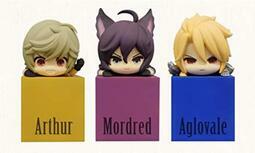 FuRyu 代理版 景品 碧藍幻想 亞瑟/莫德雷德/冰皇 杯掛公仔 趴姿公仔  (一組三入)