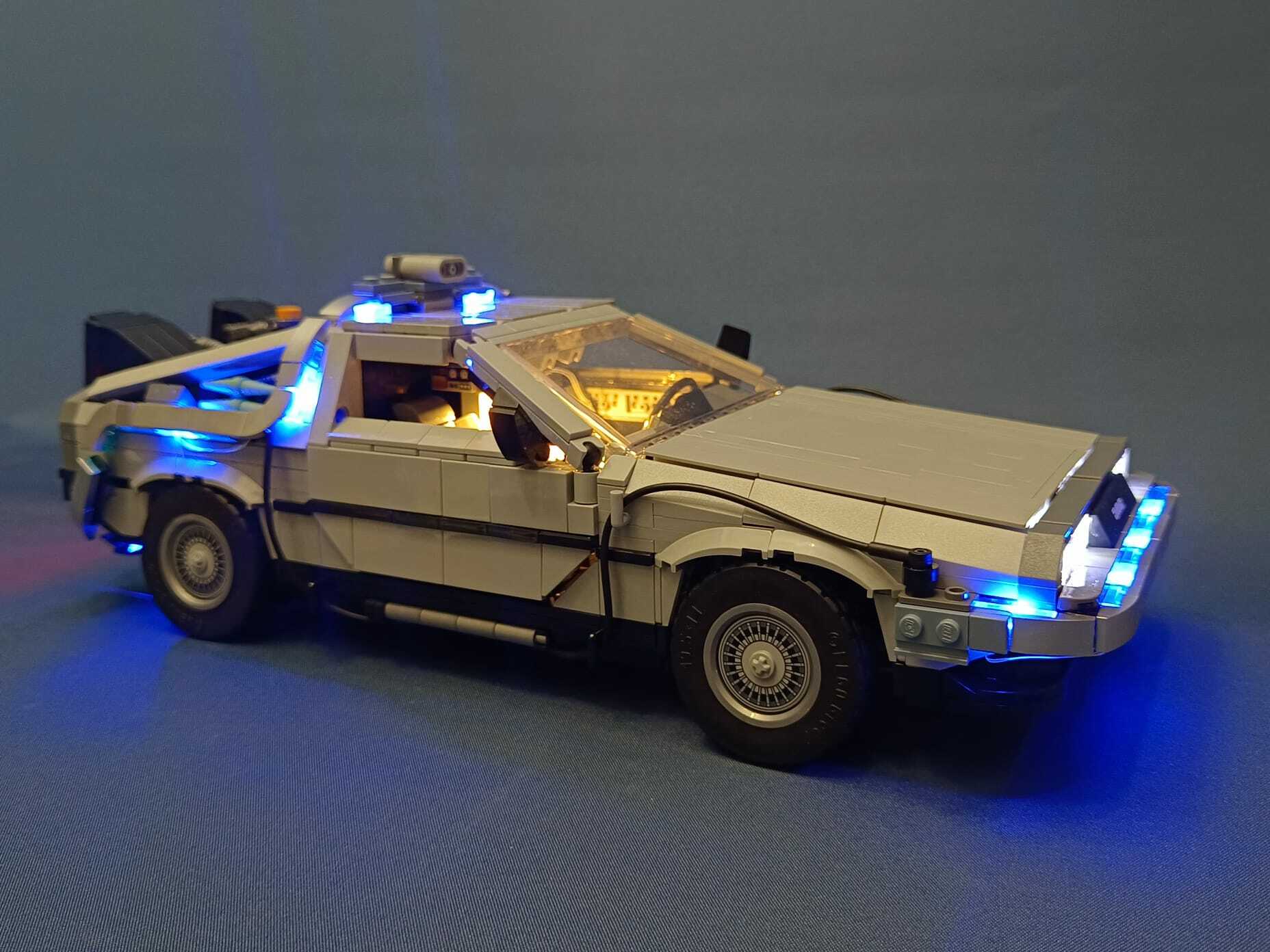 moc LED light for LEGO 10300 Back to the Future Time Machine 回到未來時光機 (Creator Expert)