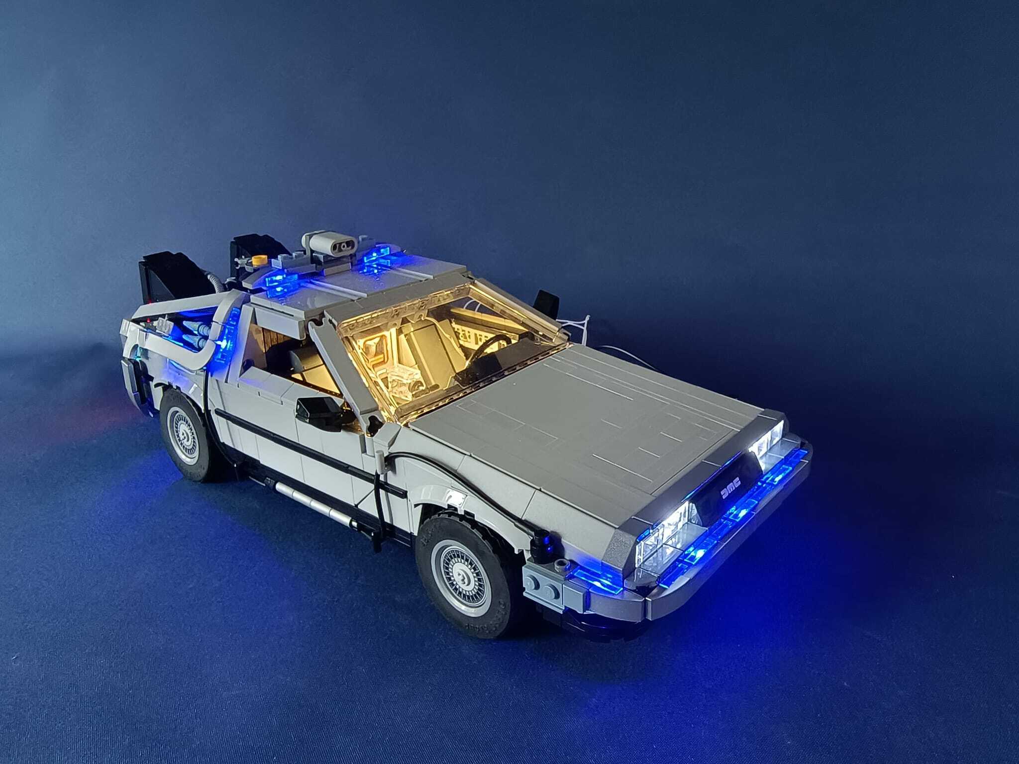 moc LED light for LEGO 10300 Back to the Future Time Machine 回到未來時光機 (Creator Expert)