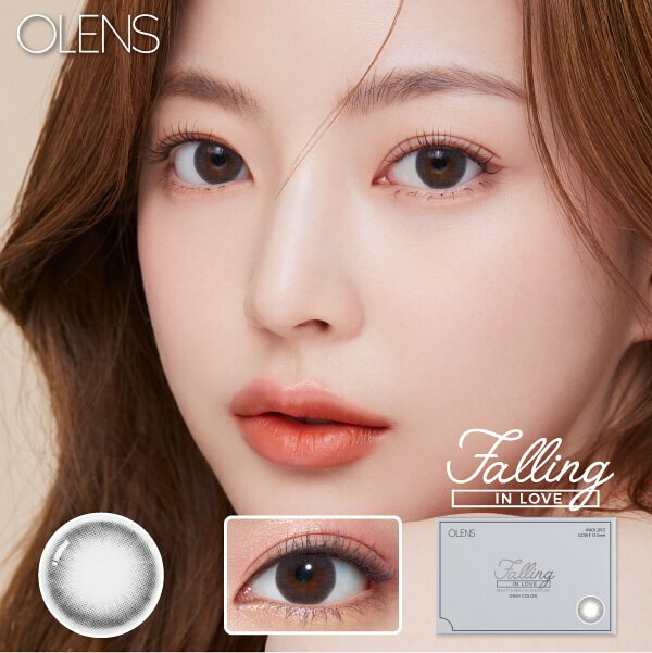 O-LENS Falling 月拋彩妝隱形眼鏡｜每盒2片 (Gray / Choco/ Brown)