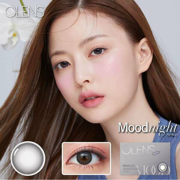 O-LENS Mood Night Mood 月拋彩妝隱形眼鏡｜每盒2片 (Brown / Gray)