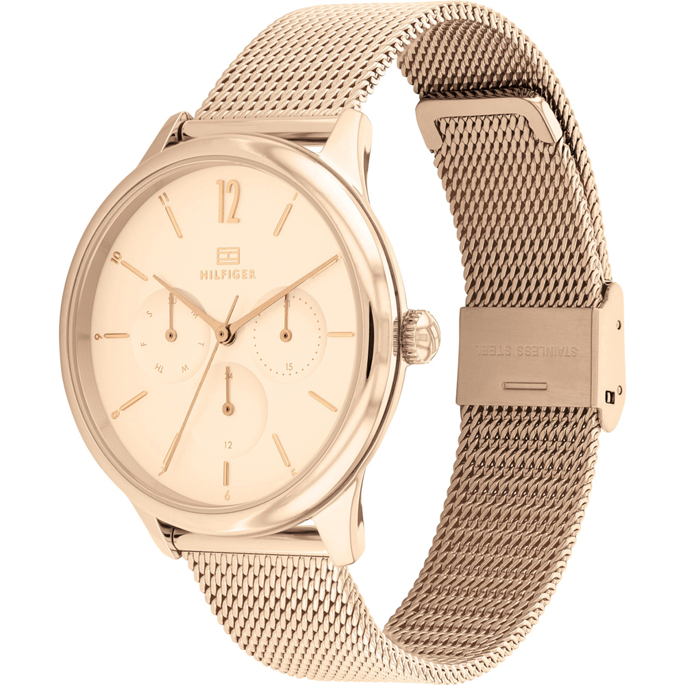 萬年鐘錶 - Tommy Hilfiger    優雅玫瑰金三眼女錶  1782457   錶徑38MM